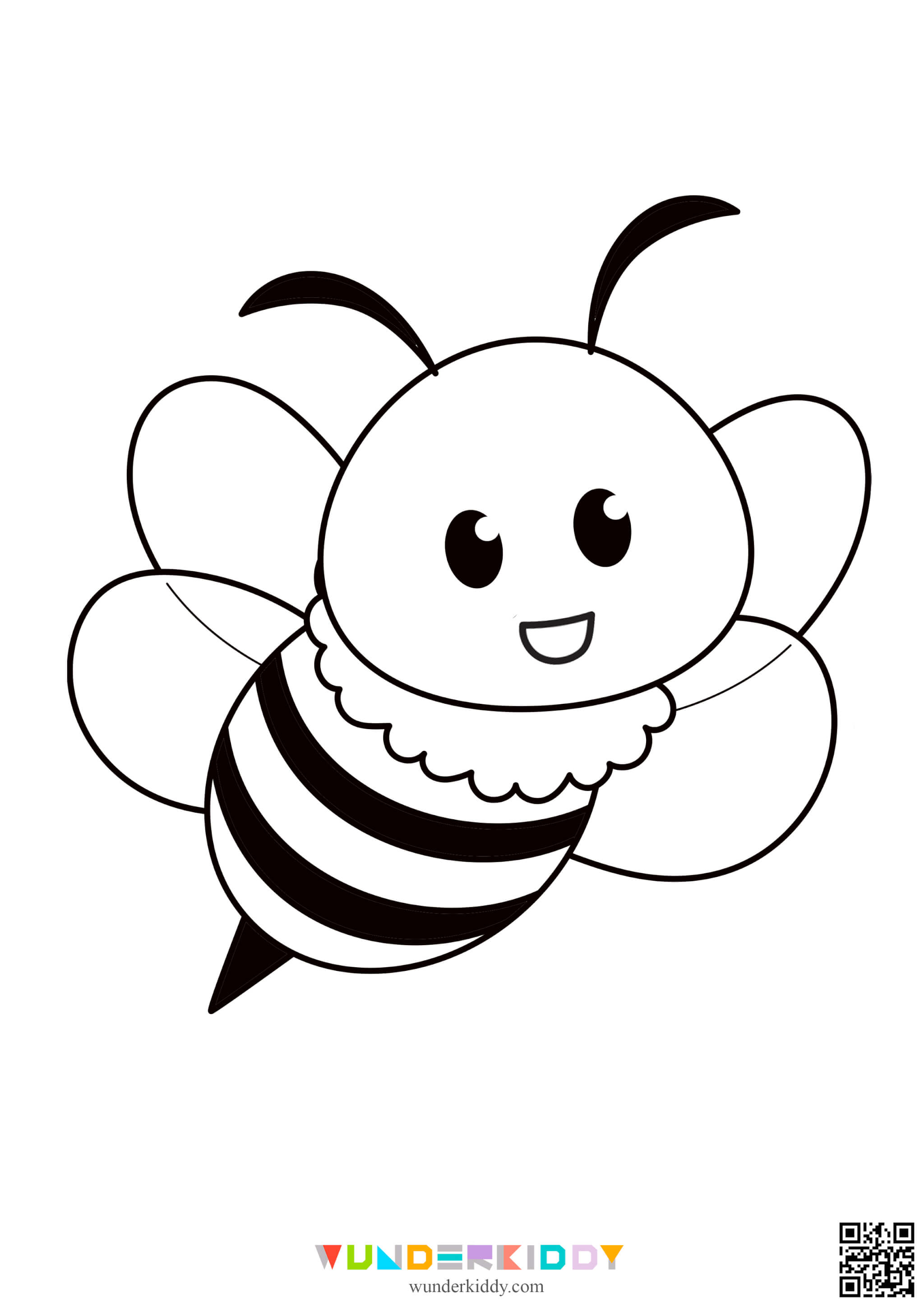 Bee Template Free Printable - Image 2