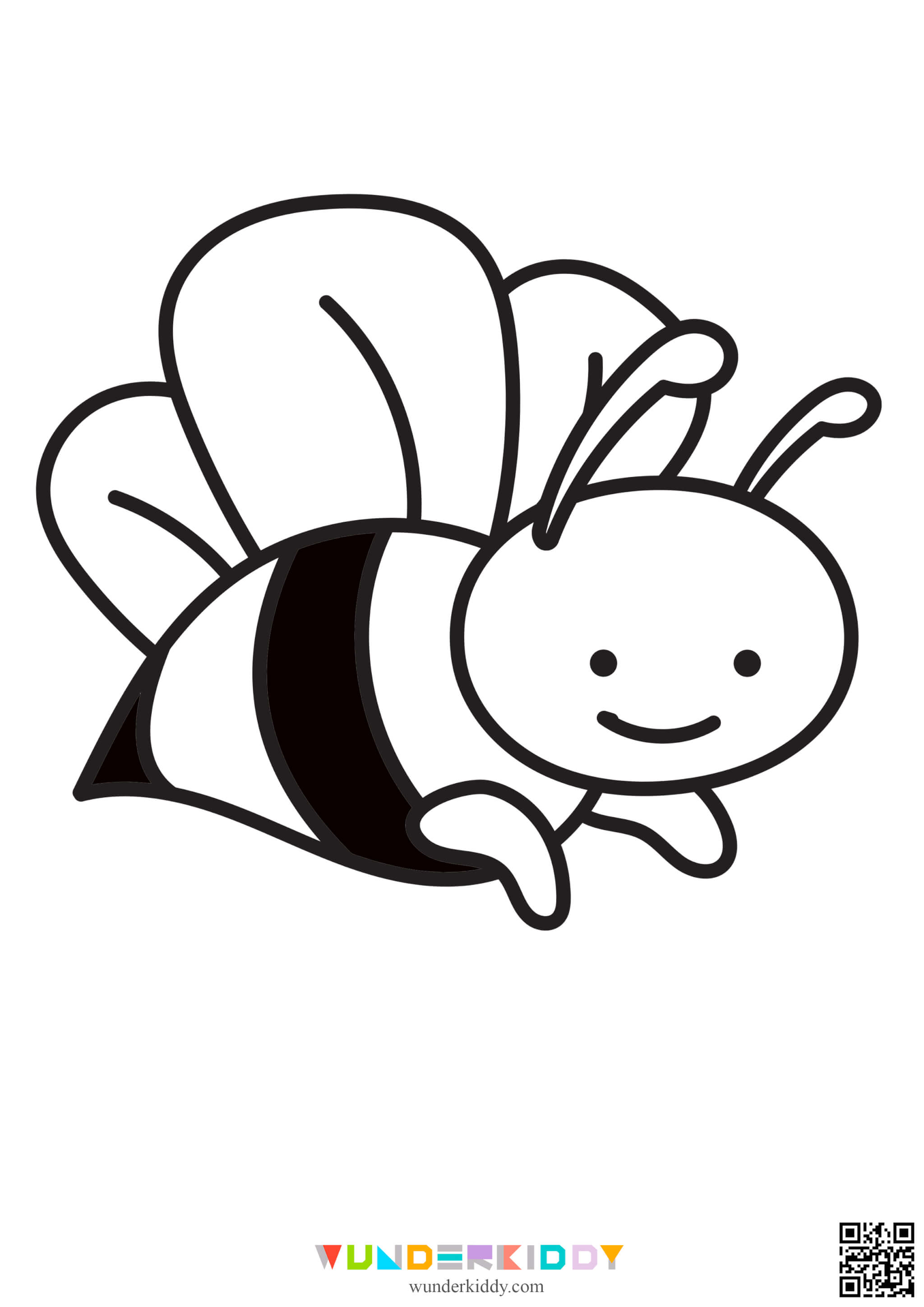 Bee Template Free Printable - Image 3