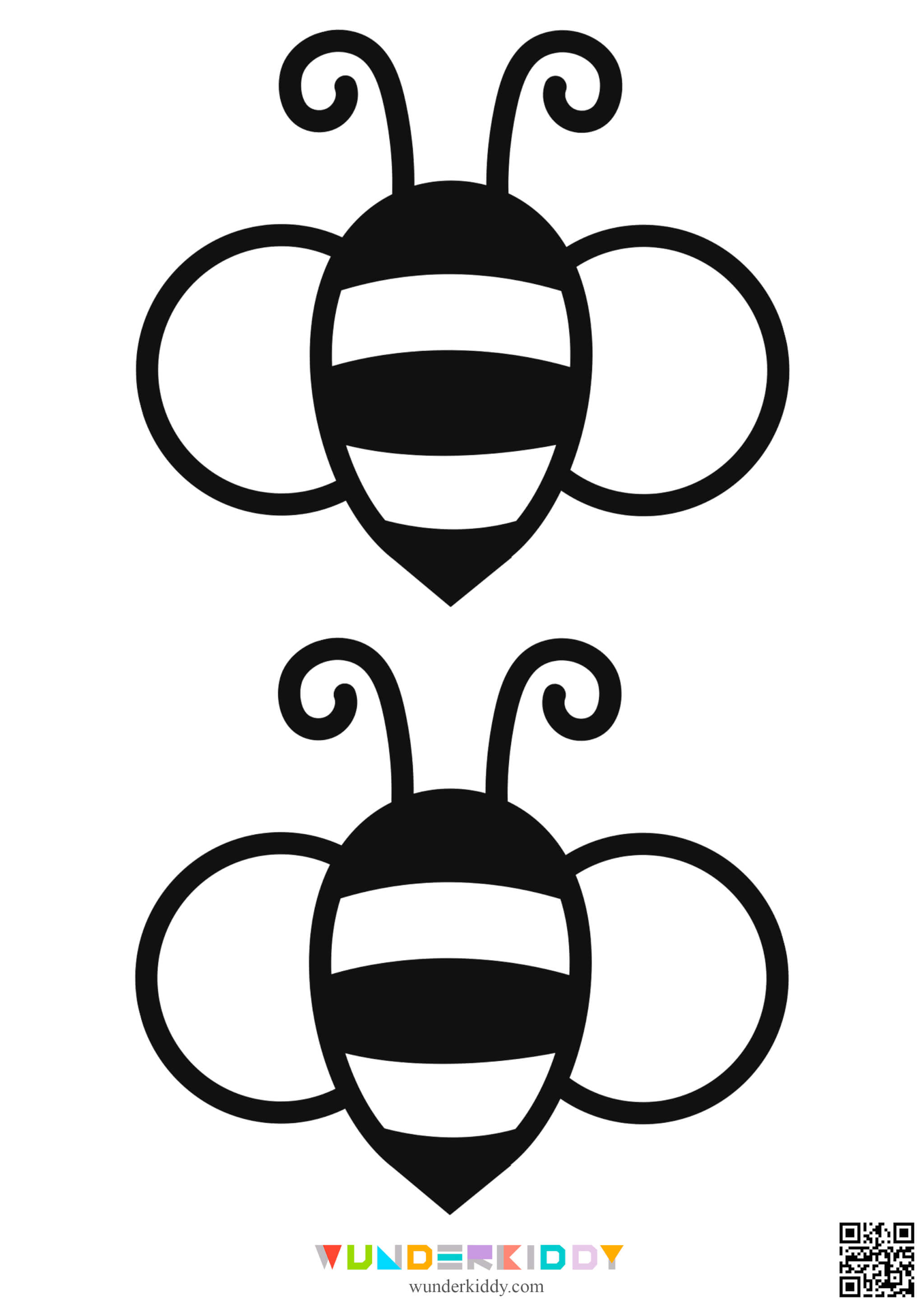 Bee Template Free Printable - Image 4