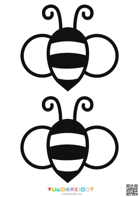 Bee Template Free Printable - Image 4