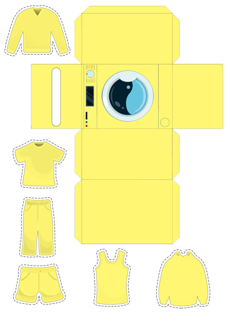 Activity sheet «Big laundry» - Download or print for free