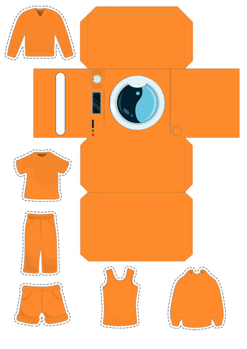 Activity sheet «Big laundry» - Download or print for free