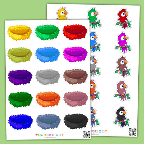 Activité d'association des couleurs – Nid d'oiseau - Image 2