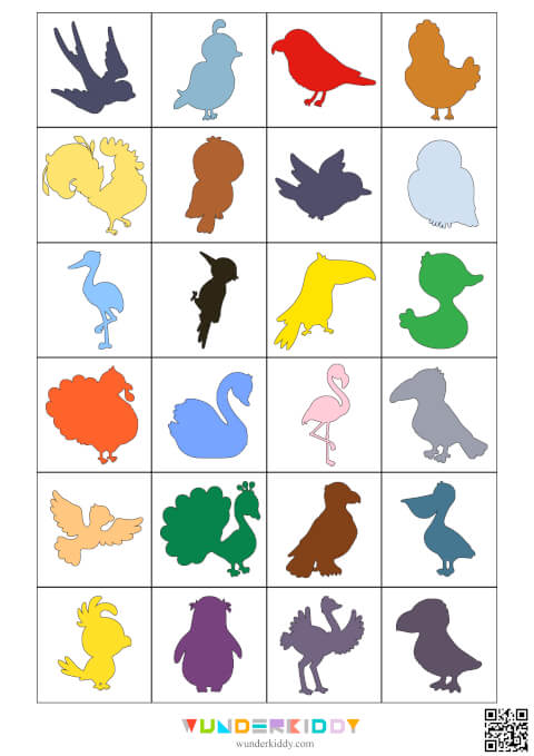 Match The Bird Shadow Worksheet - Image 2