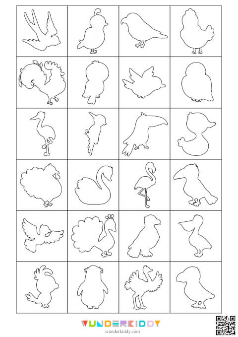 Match The Bird Shadow Worksheet - Image 5