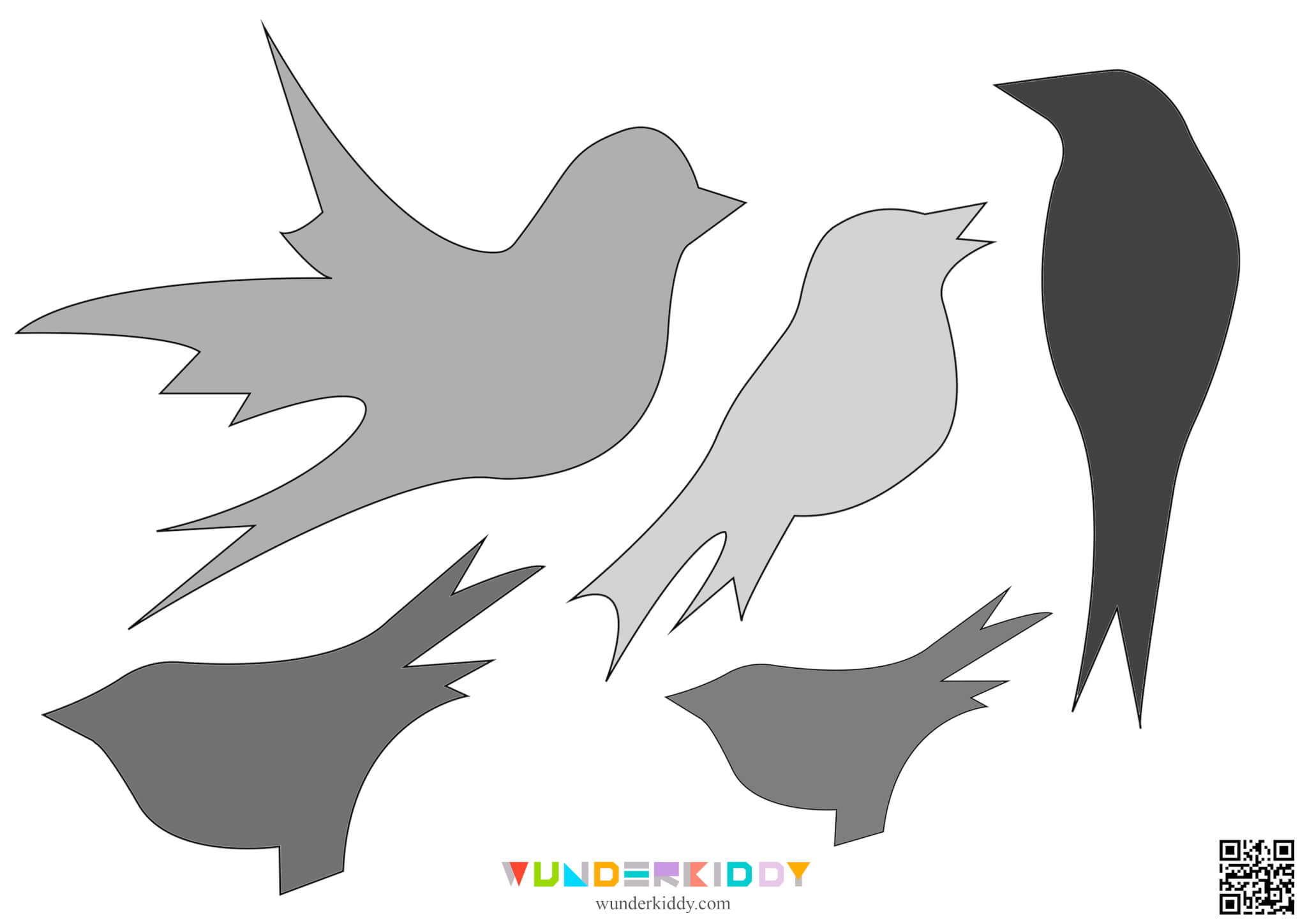 Printable Bird Craft Template - Image 4