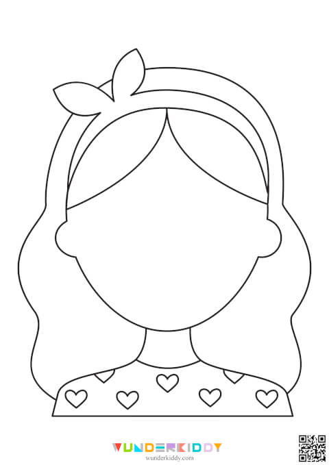 Printable Blank Faces Template and Coloring Pages for Kids