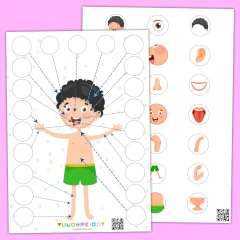My Body Parts Worksheet - Image 2