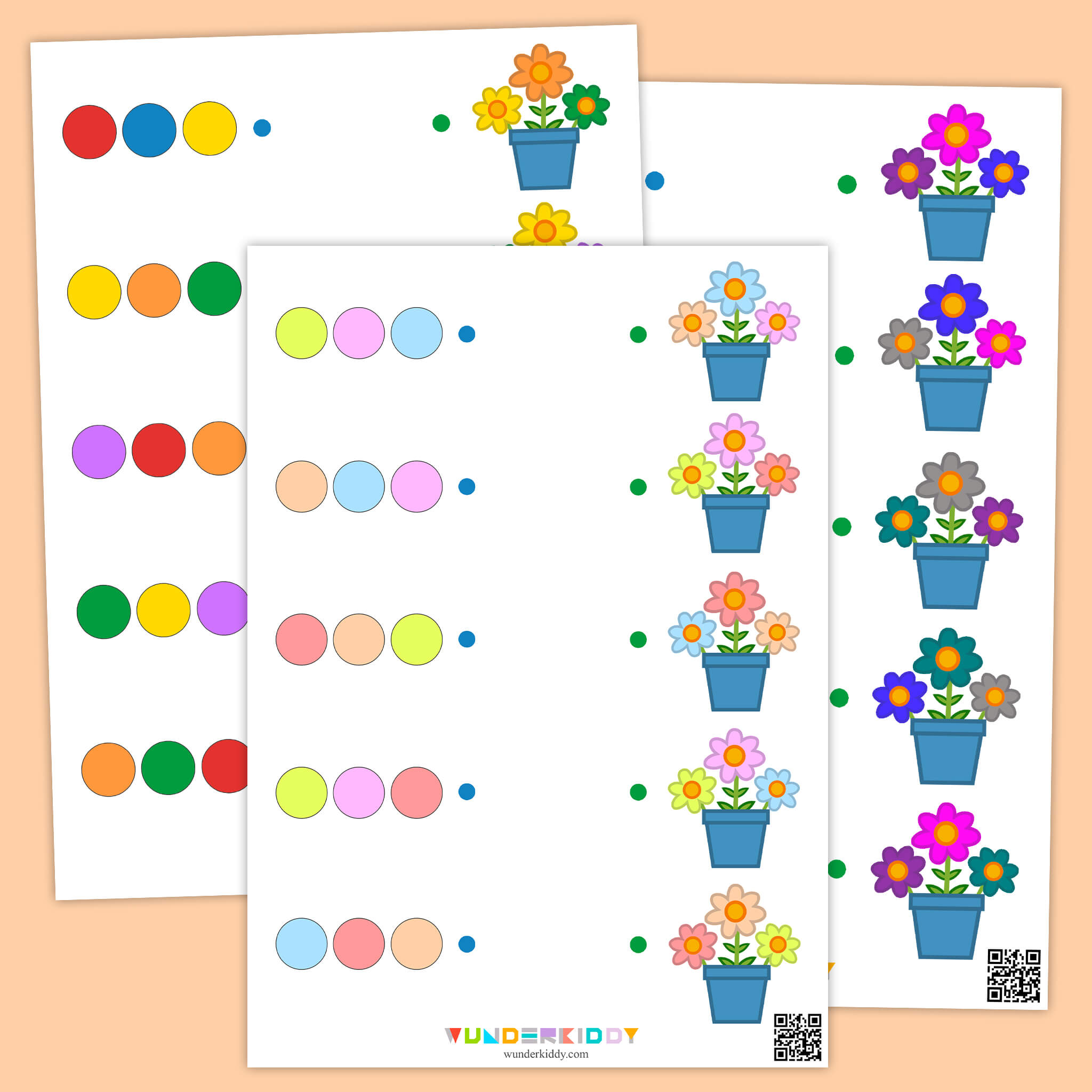 Bouquet Learn Colors Worksheets