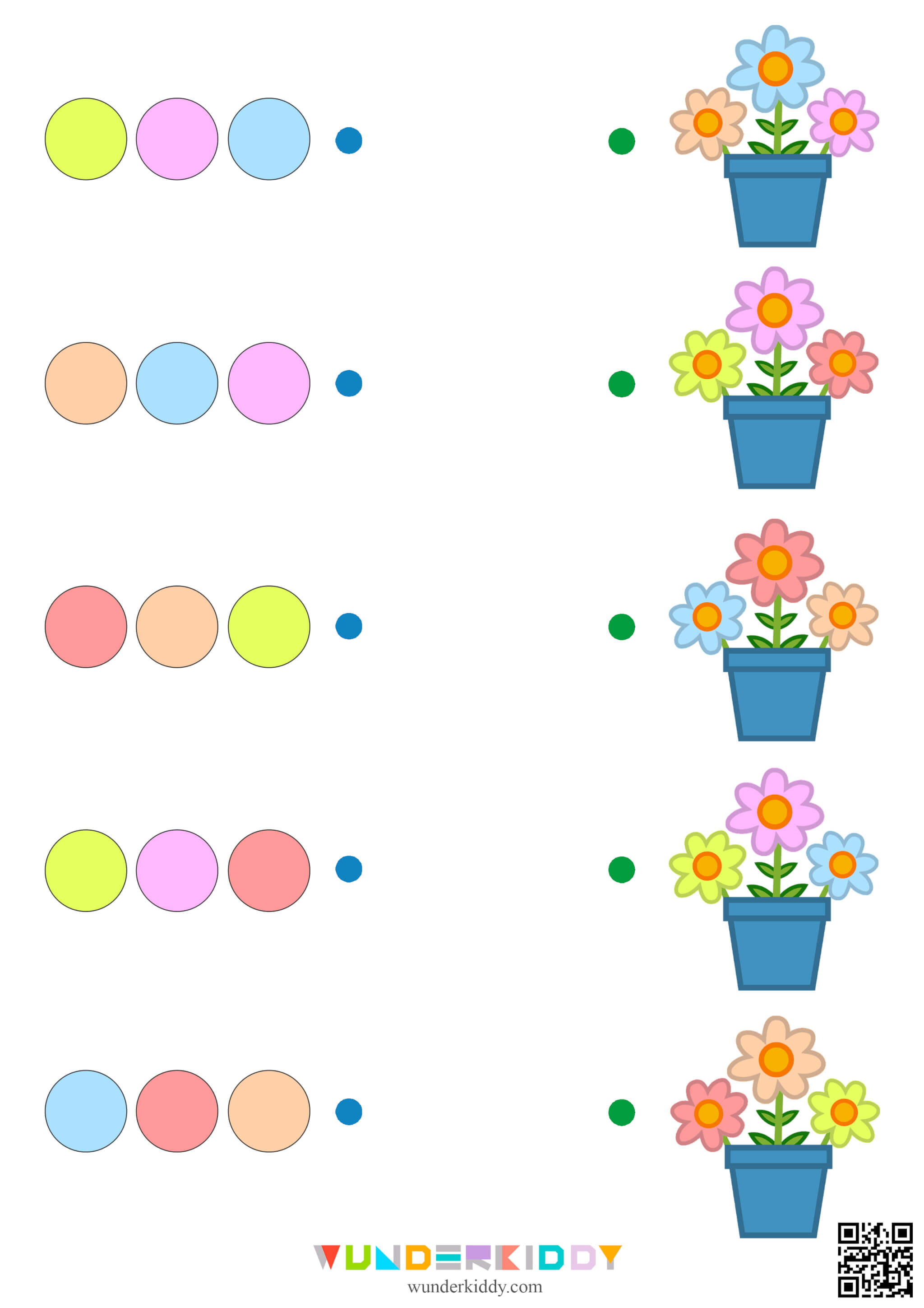 Bouquet Learn Colors Worksheets - Image 6