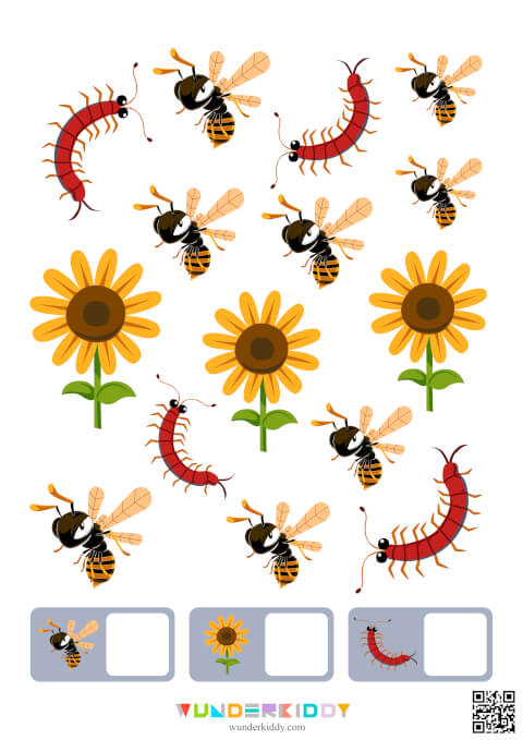 Развивающая игра «Считаем насекомых до 10» - Изображение 9