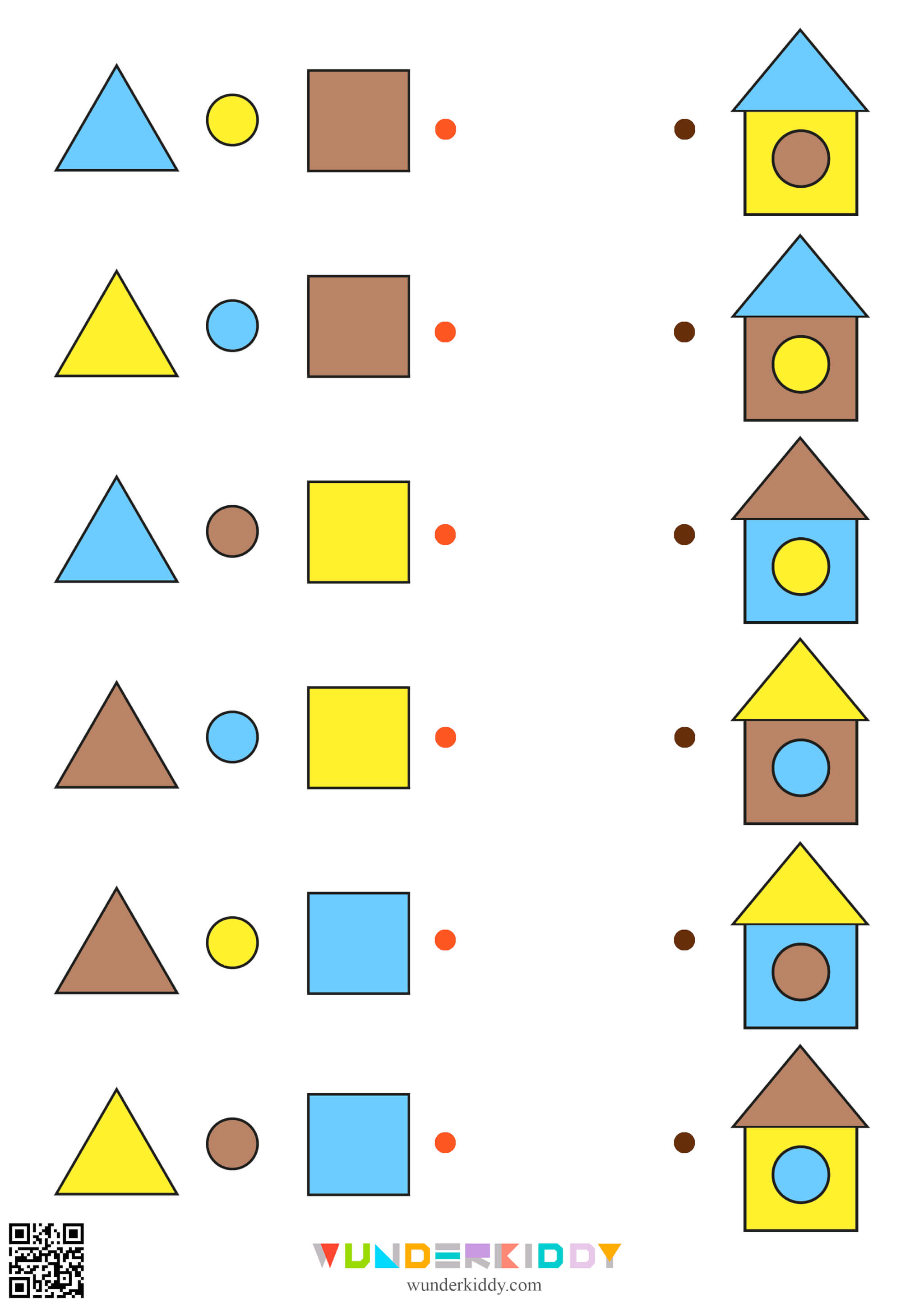 Build a House Using Shapes Worksheet - Image 3