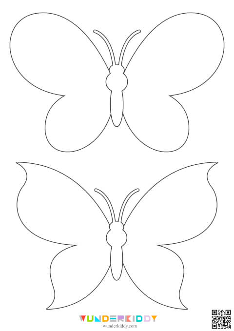 Free Printable Butterfly Templates for Preschool Craft Ideas