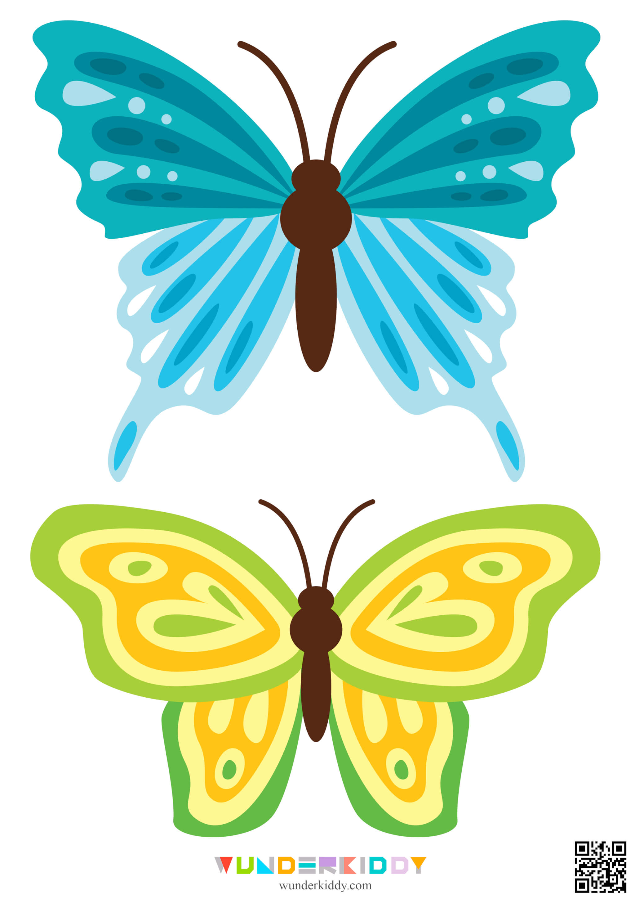 Free Printable Butterfly Templates For Preschool Craft Ideas