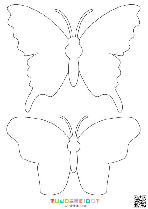 Free Printable Butterfly Templates for Preschool Craft Ideas