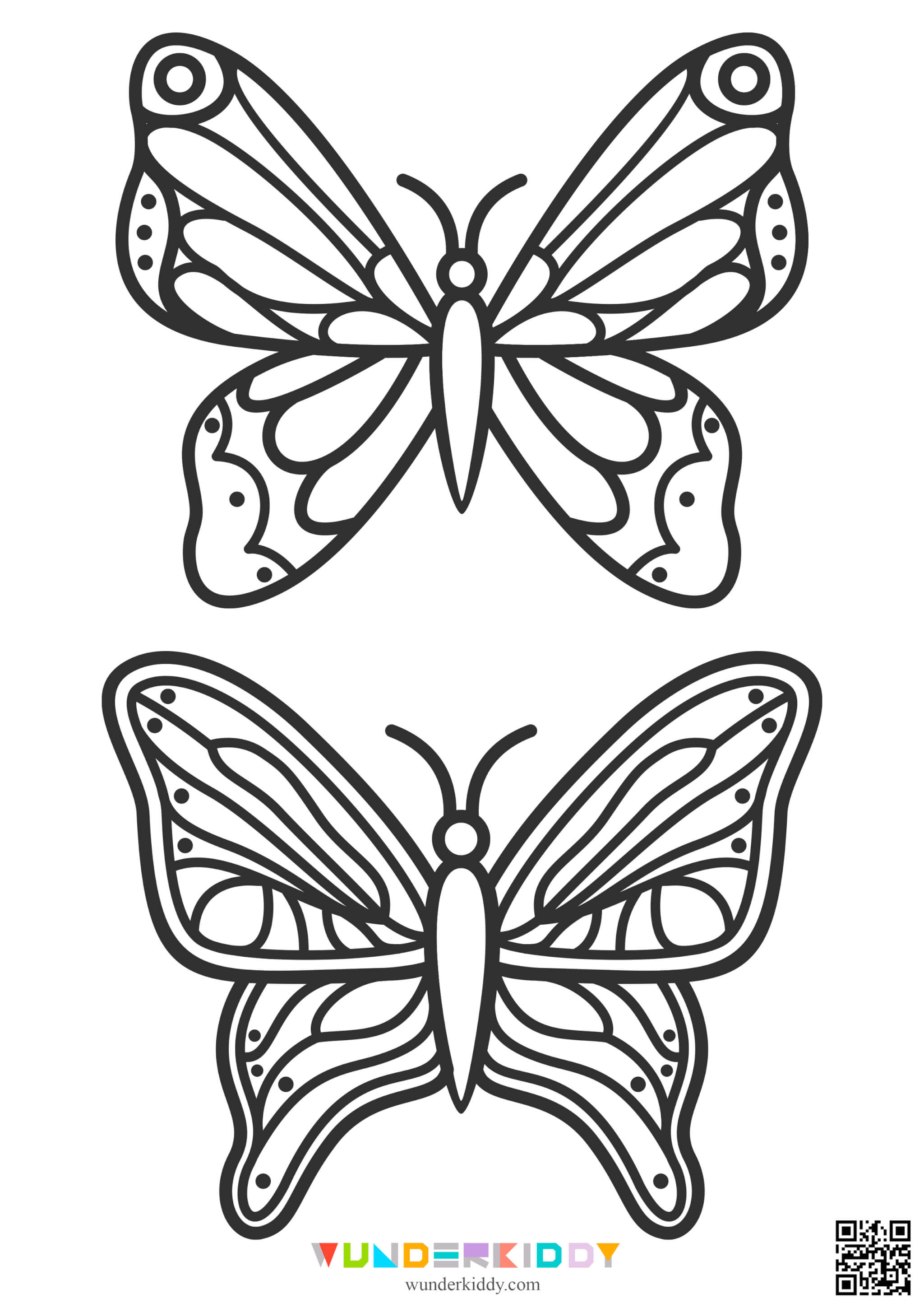 Раскраски «Бабочки» - Изображение 4