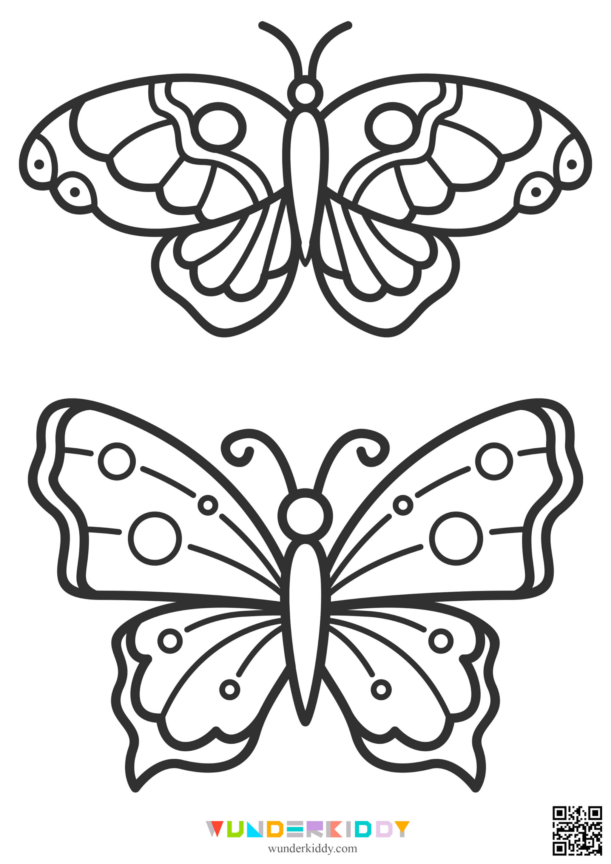 coloring pictures of butterflies