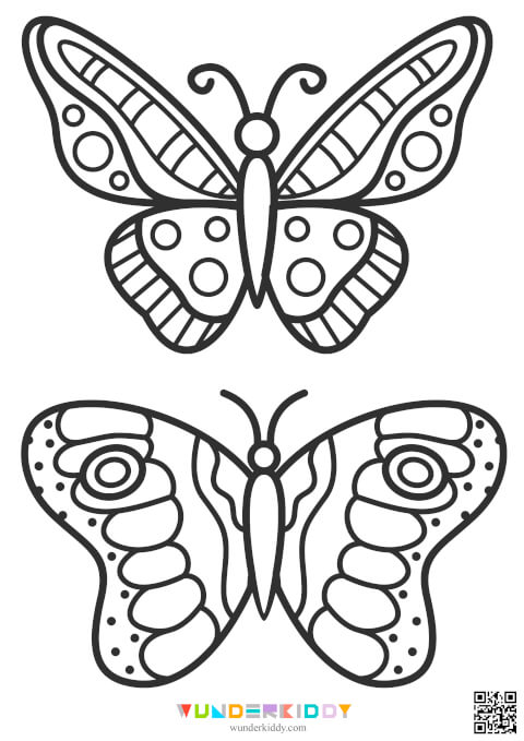 Butterfly Coloring Pages - Image 9