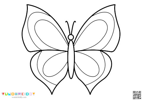 Printable Butterfly Template and Coloring Pages for Preschool