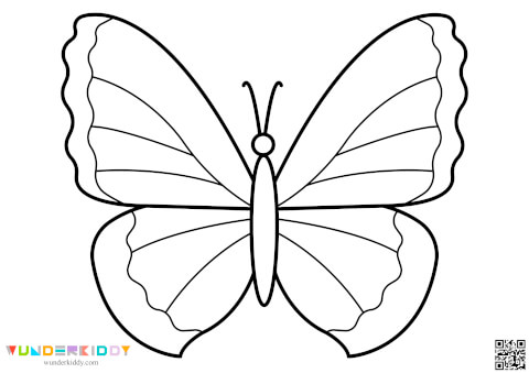 Printable Butterfly Template and Coloring Pages for Preschool