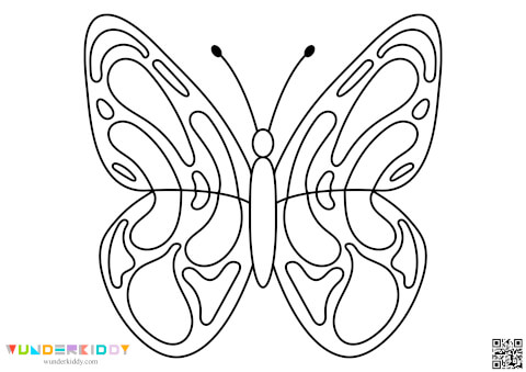 Printable Butterfly Template and Coloring Pages for Preschool