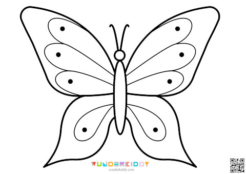 Printable Butterfly Template and Coloring Pages for Preschool