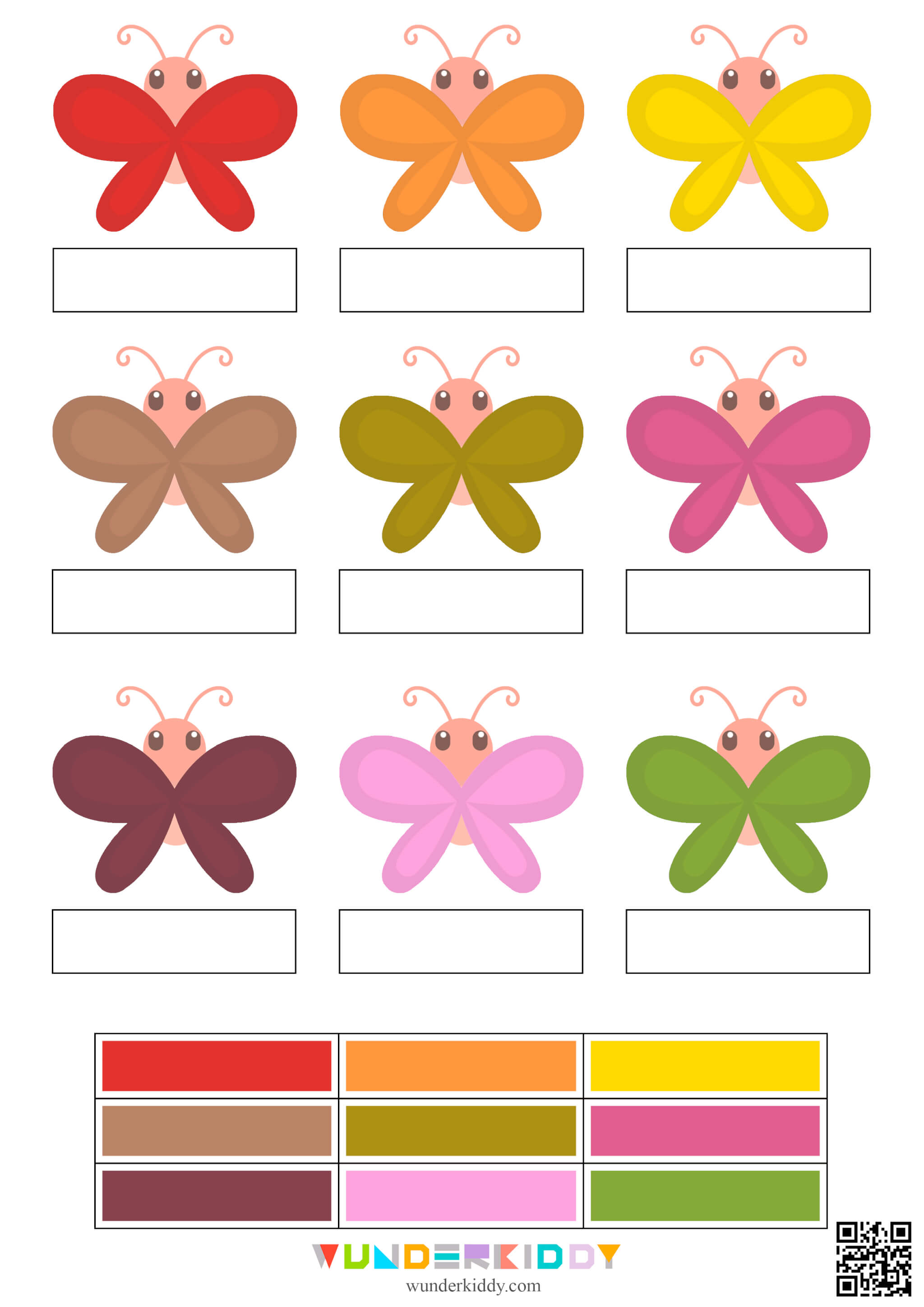 Color Matching Butterflies - Image 2