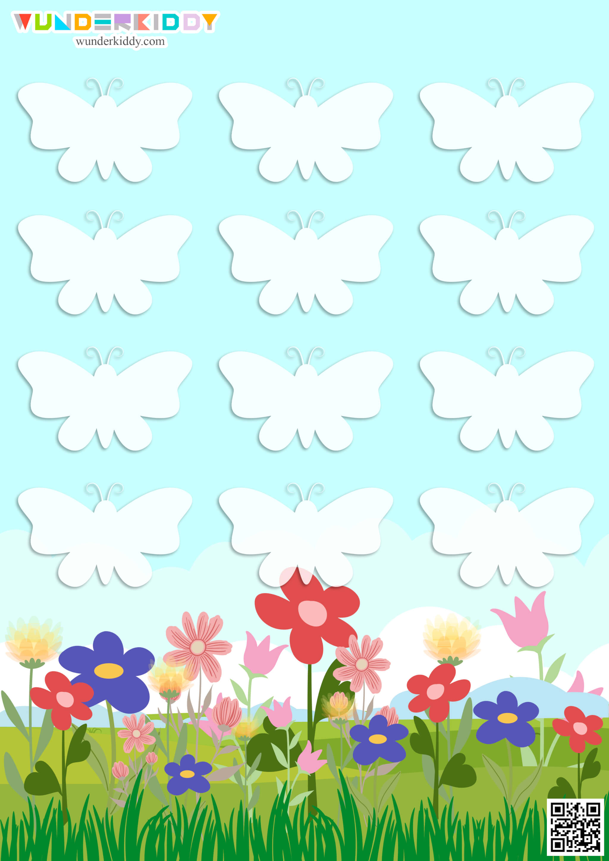Butterfly Color Puzzle Activity for Kids - Image 2