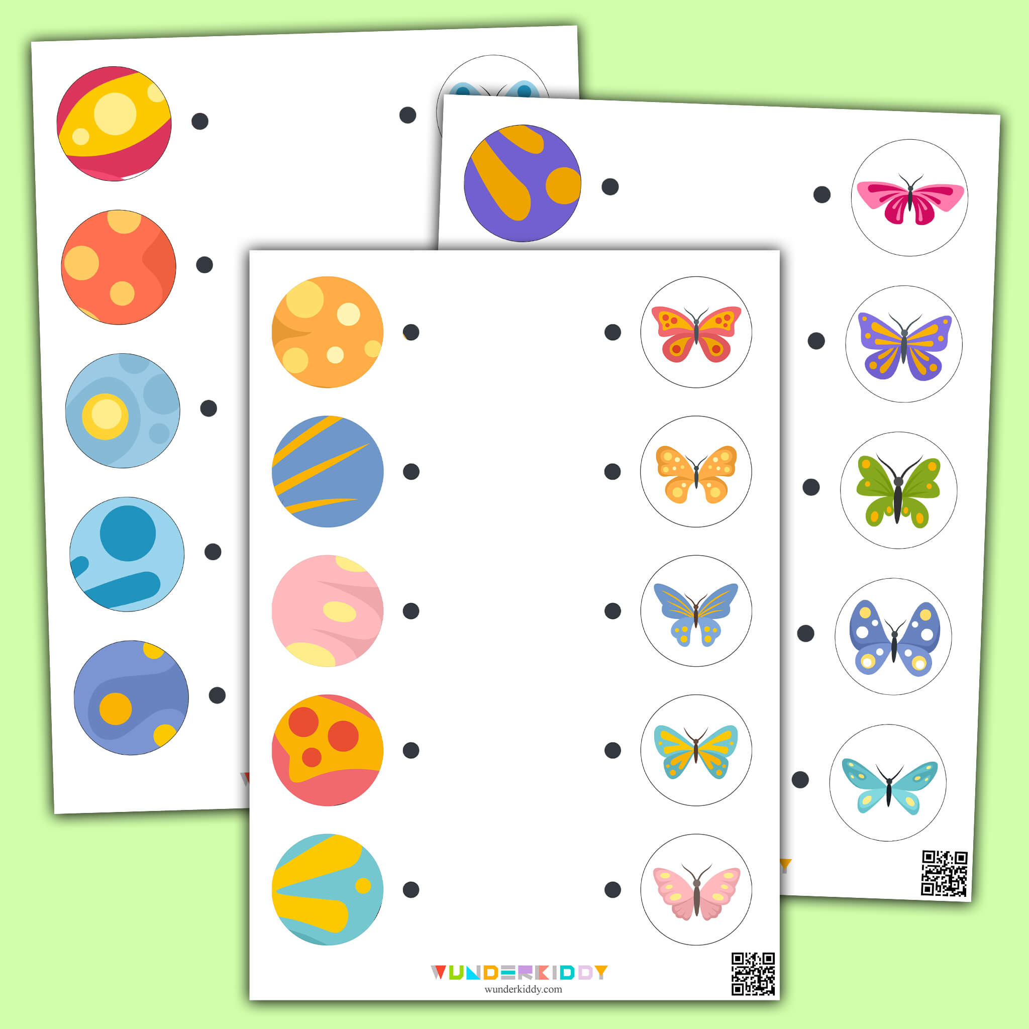 Butterfly Wings Matching Activity