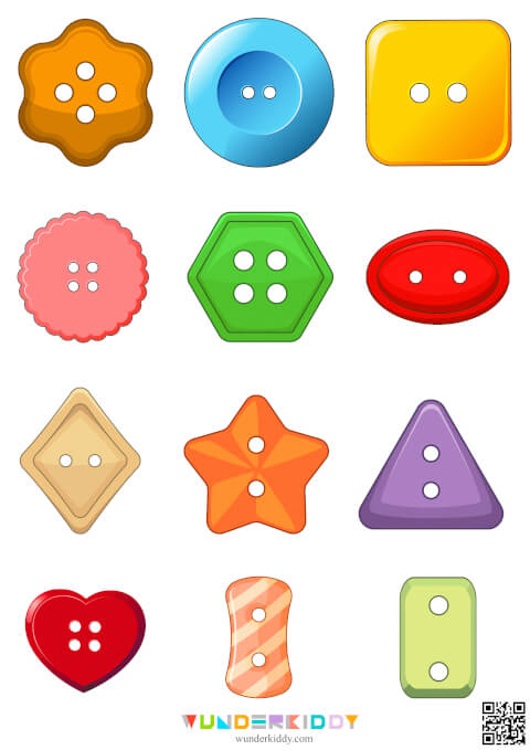 Buttons - Shadow Activity For Preschool - Image 2