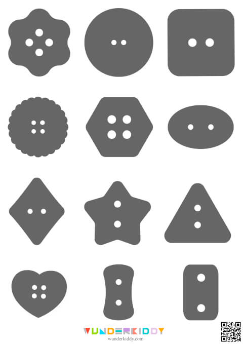Buttons - Shadow Activity For Preschool - Image 3