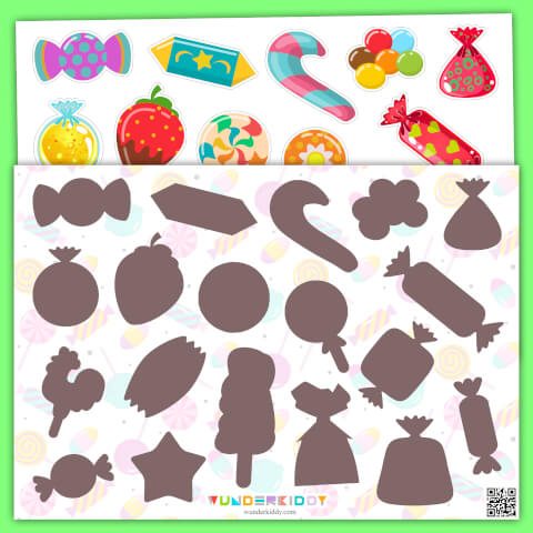 Candy Shadow Match File Folder Game - Image 2