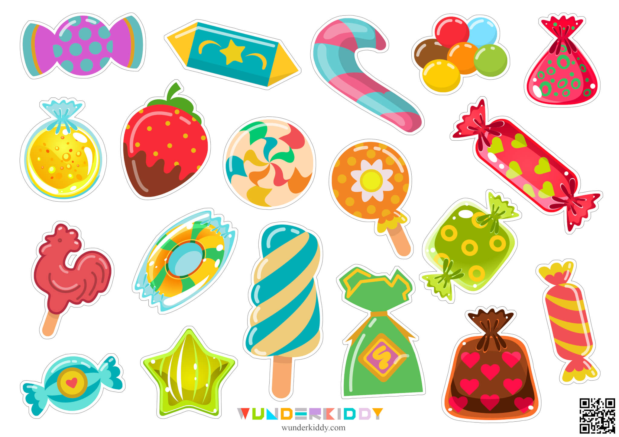 Candy Shadow Match File Folder Game - Image 3