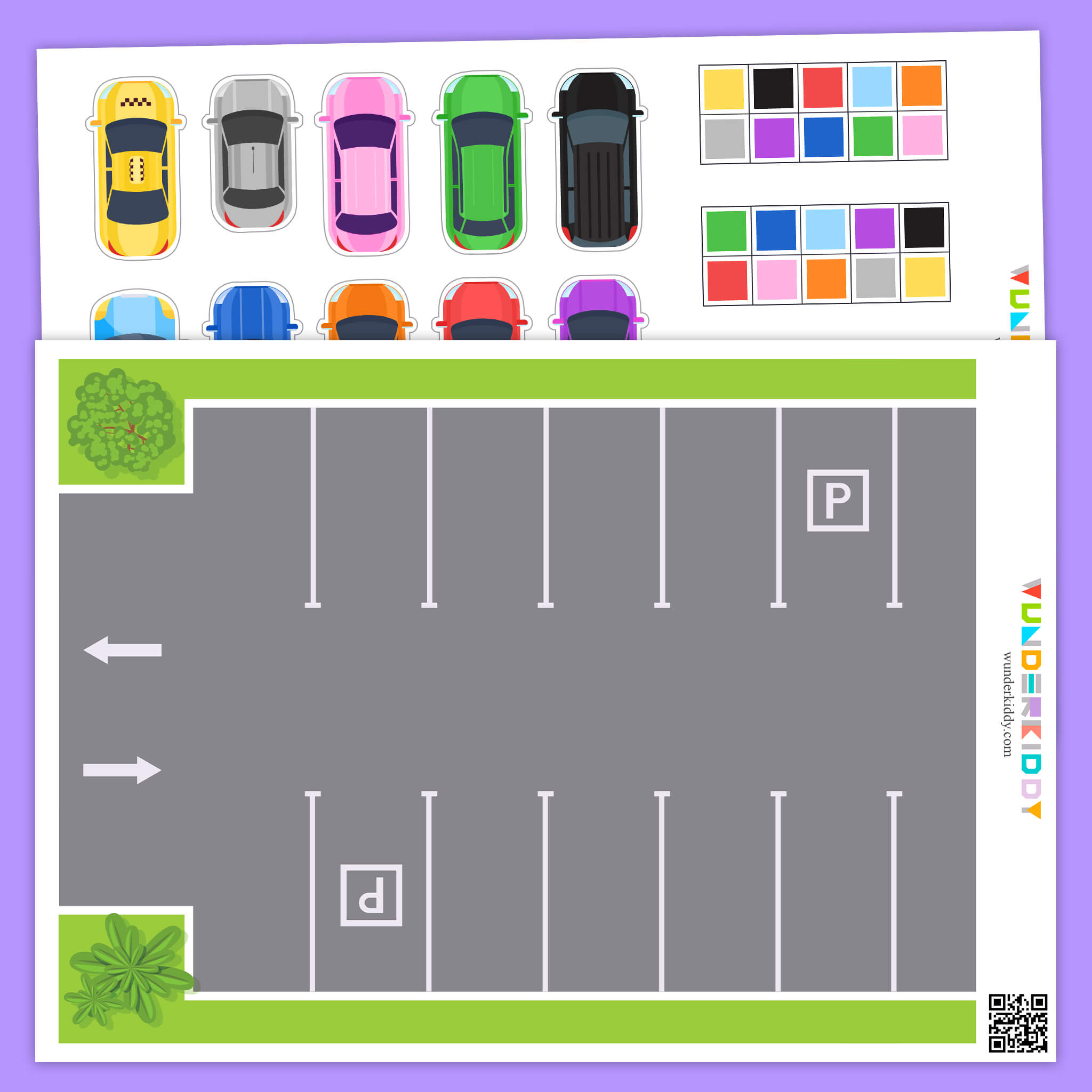 Parking Lot Color Sequence Activity