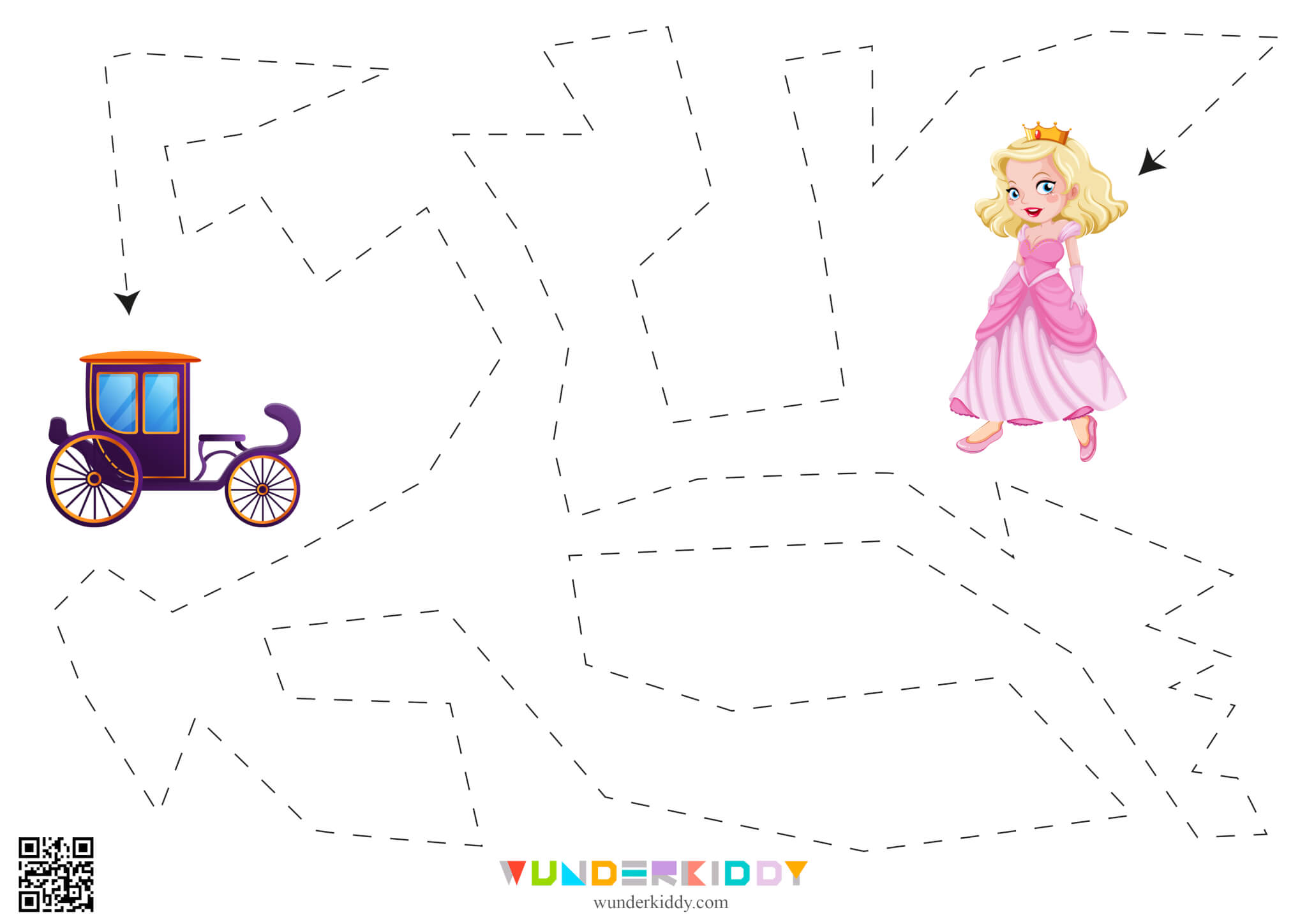 Worksheets «Carriage for the princess» - Image 3