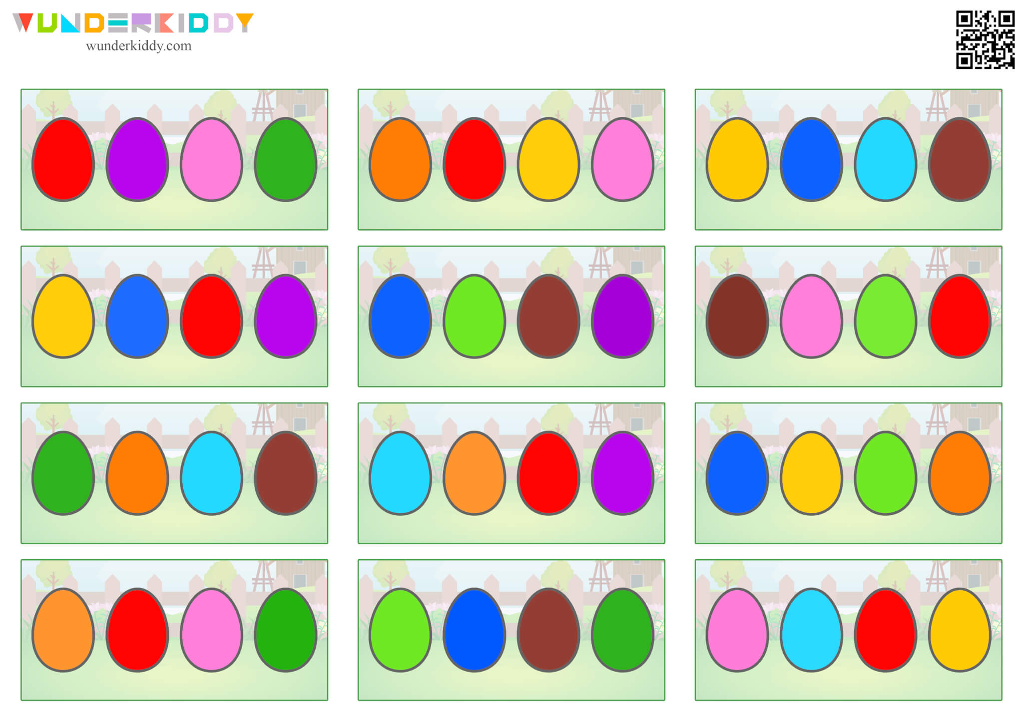 Chicken Eggs Color Match Activity - Image 4