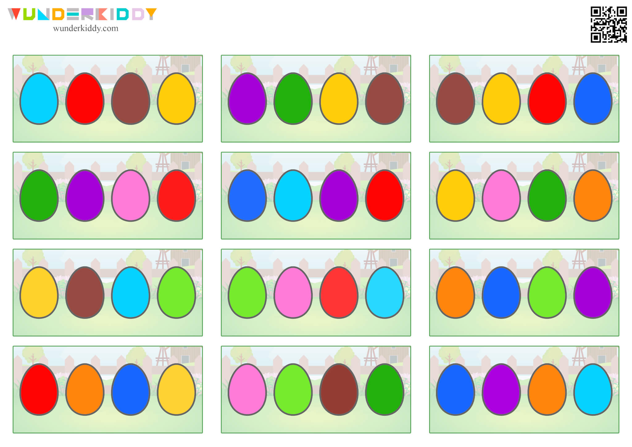 Chicken Eggs Color Match Activity - Image 5