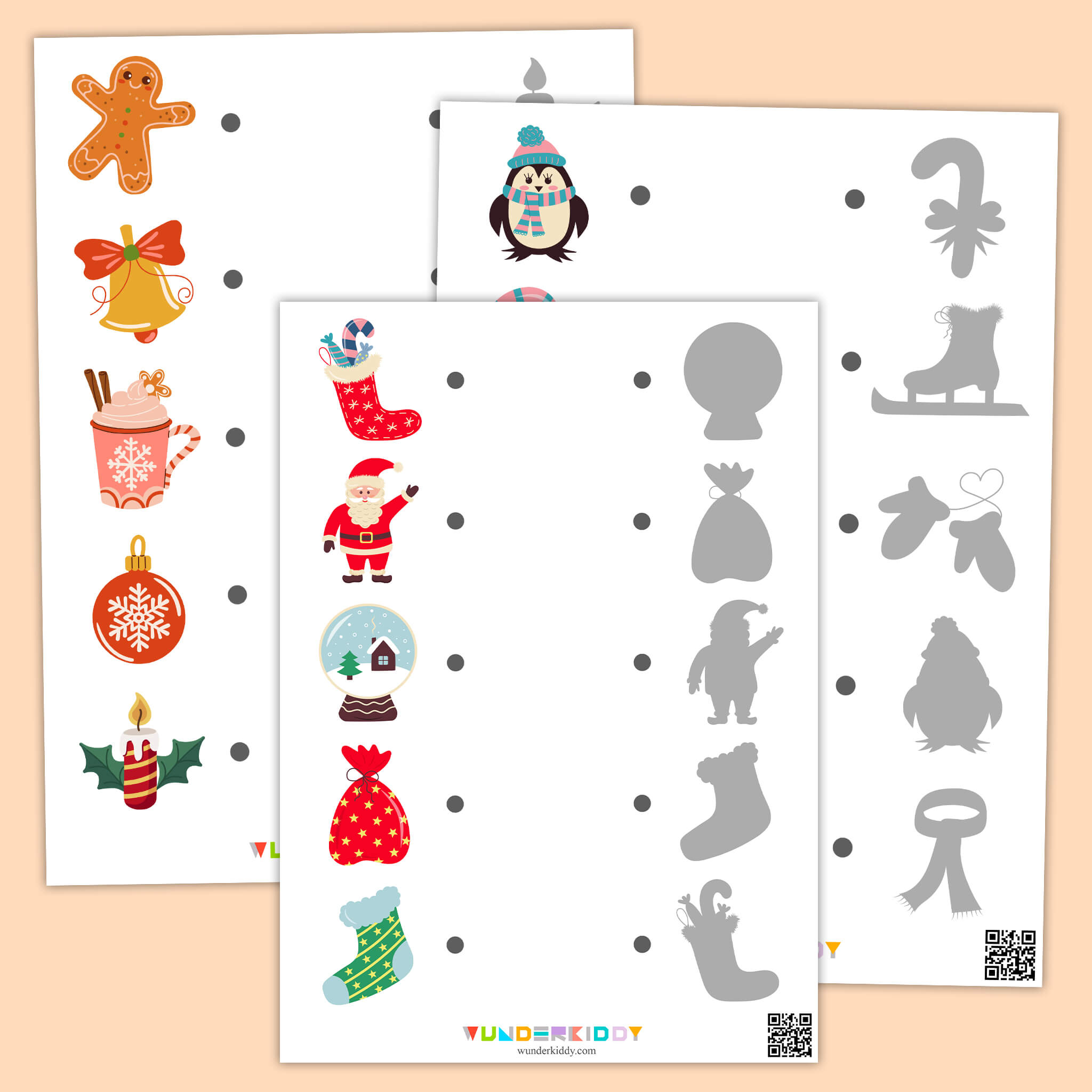 Розвивальне завдання «Новорічні тіні»