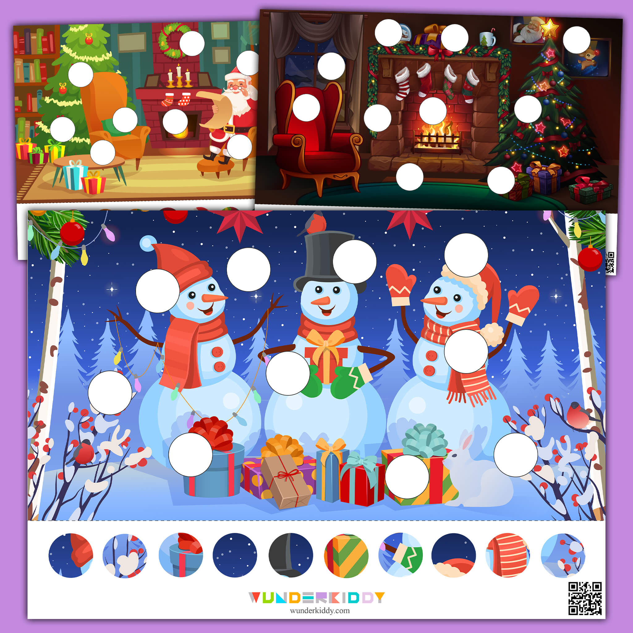 Printable Christmas Tree Color Match Activity For Toddlers