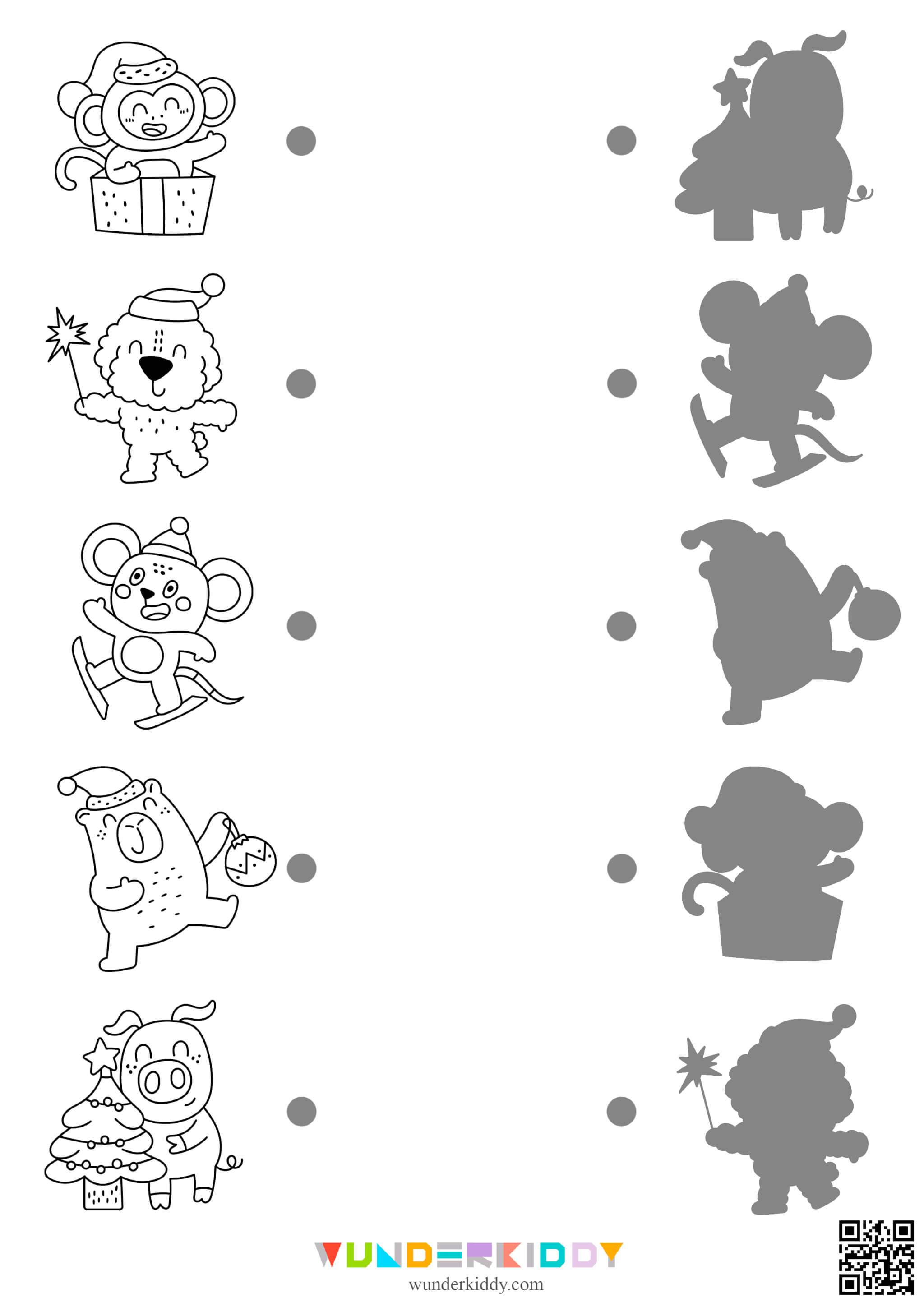 Christmas Animals Visual Discrimination Game - Image 2