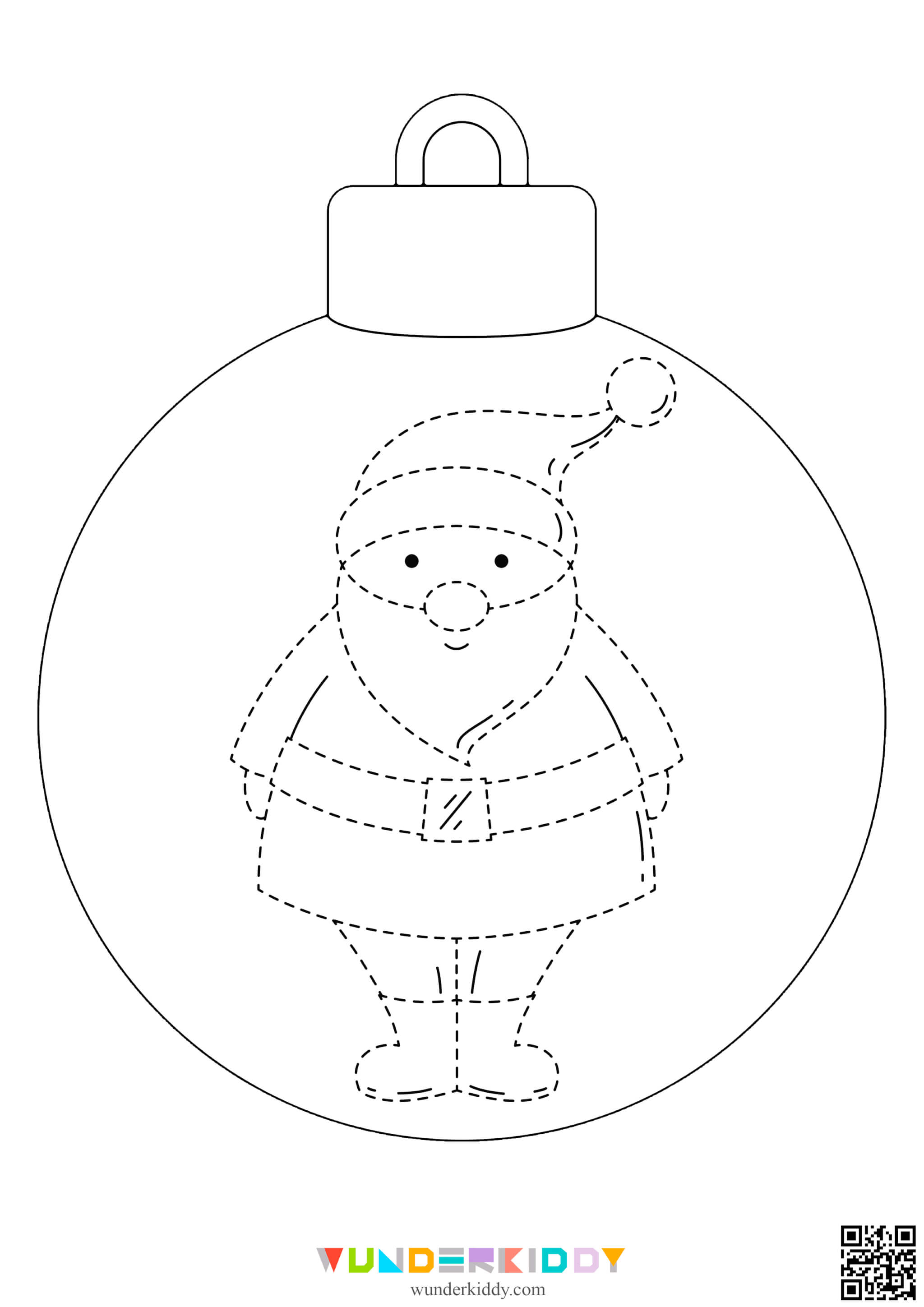 Christmas Ball Pre Writing Worksheet - Image 6