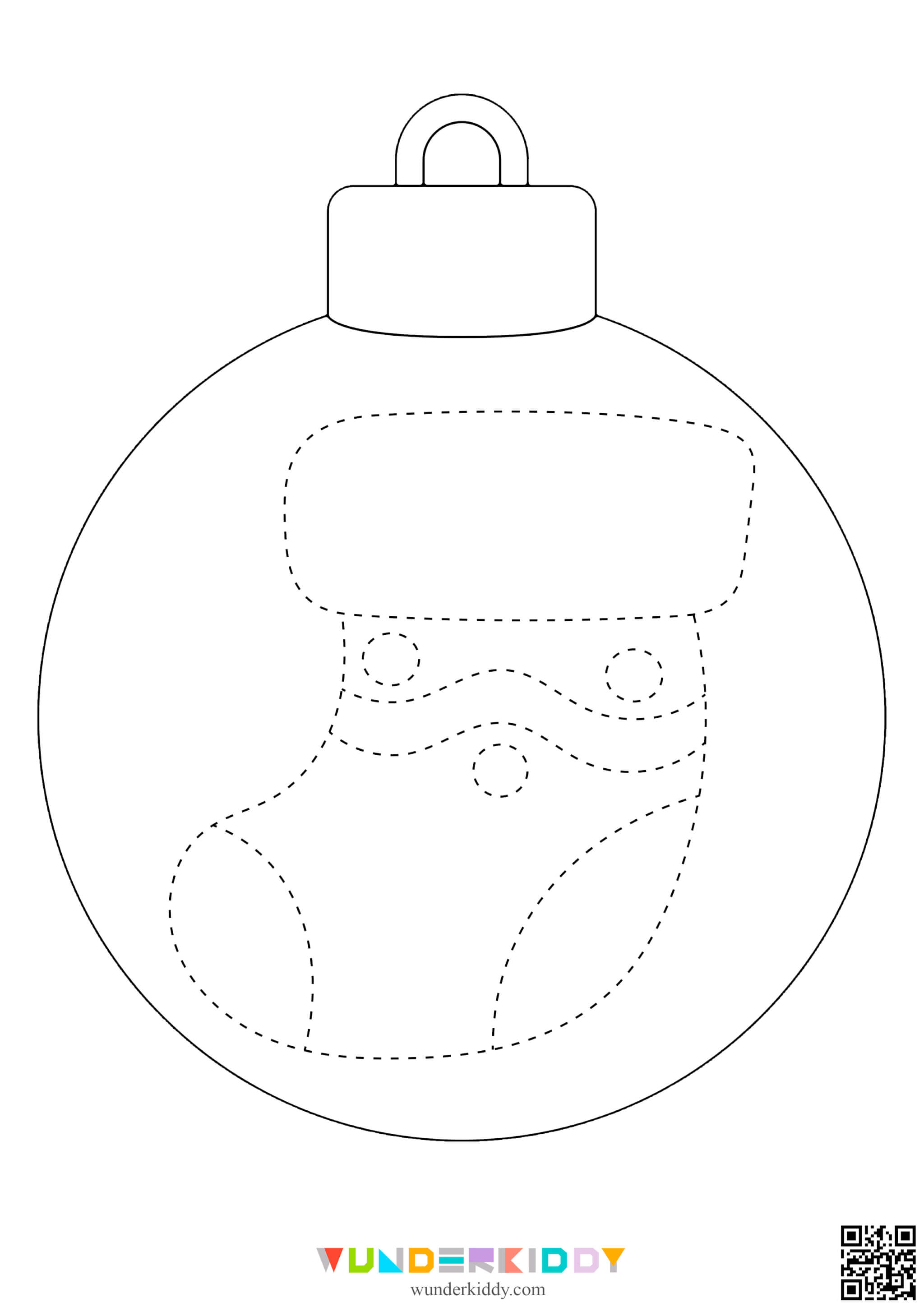 Christmas Ball Pre Writing Worksheet - Image 12