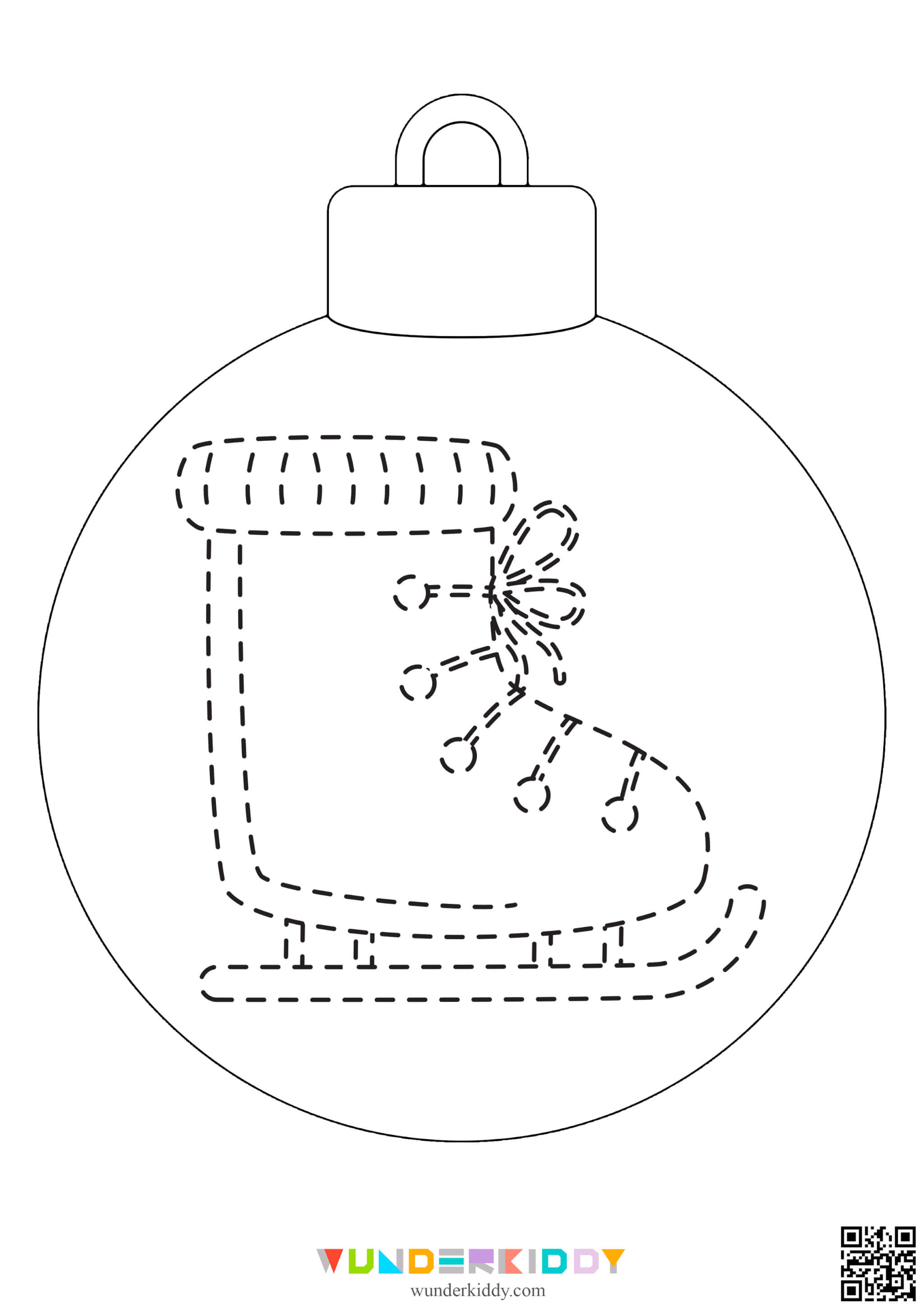 Christmas Ball Pre Writing Worksheet - Image 15
