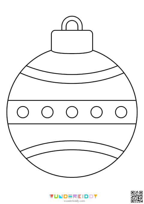 Printable Templates Christmas Ball for Craft