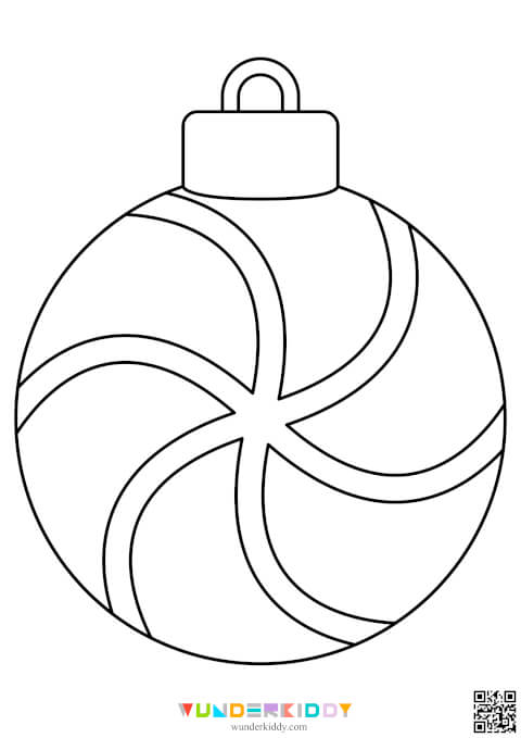 Printable Templates Christmas Ball for Craft