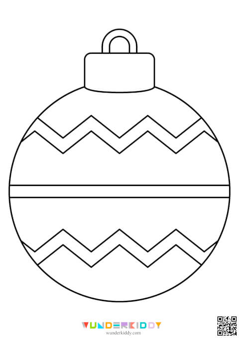 Printable Templates Christmas Ball for Craft