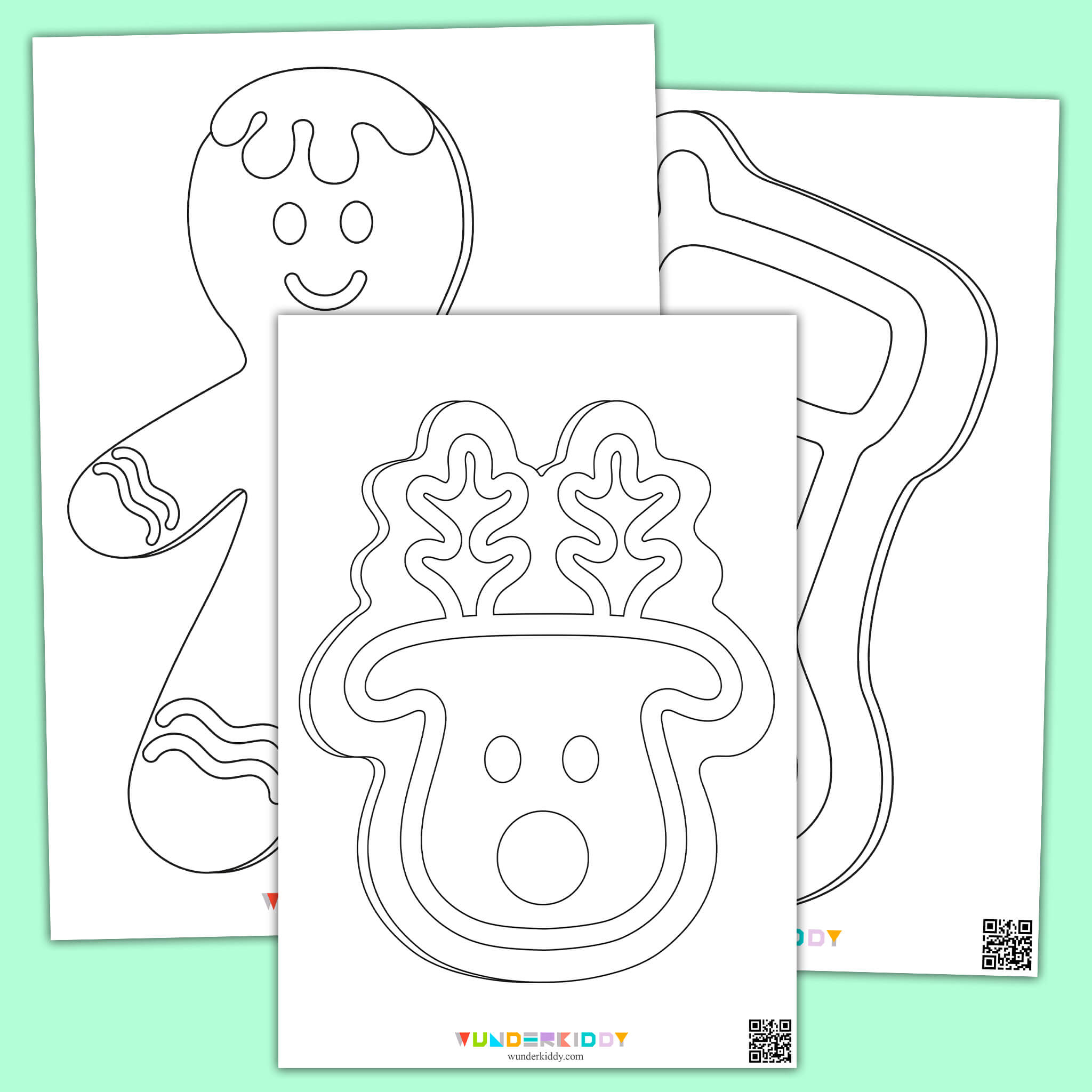 Christmas Cookie Coloring Pages