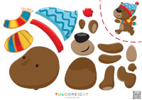 Printable Christmas Cut and Glue Activity for Kids