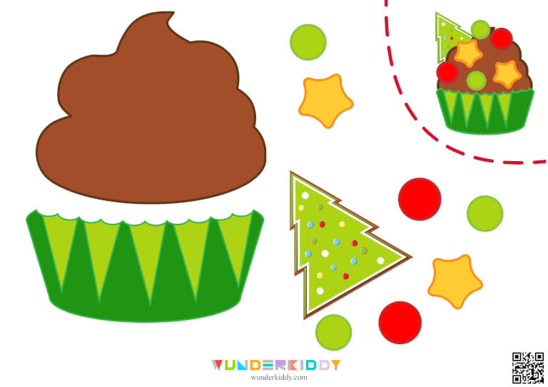 Printable Christmas Cut and Glue Activity for Kids