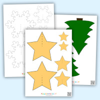 Printable Christmas Decoration Templates for Kindergarten
